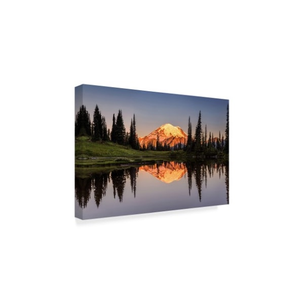 Pierre Leclerc 'Tipsoo Lake Sunrise' Canvas Art,30x47